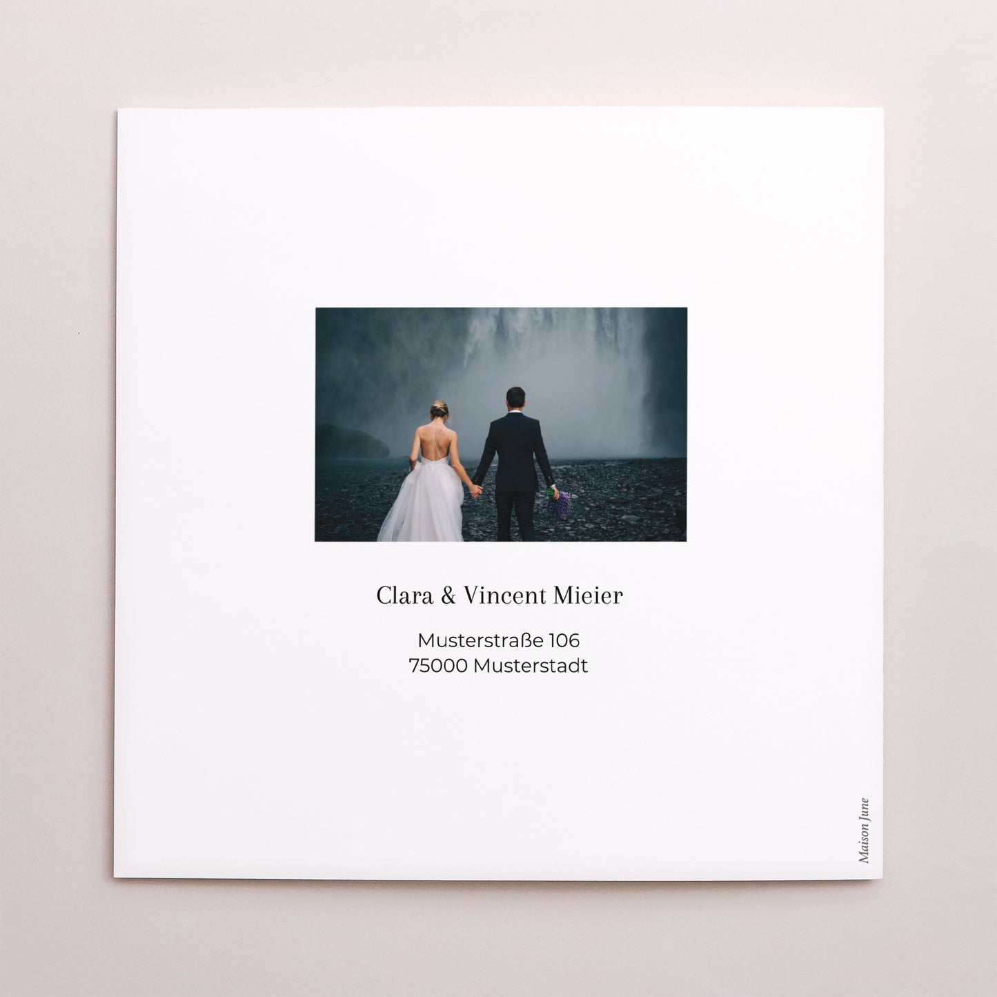 Dankeskarte Hochzeit Doppelflügelfenster Vielen Dank II foto N° 3