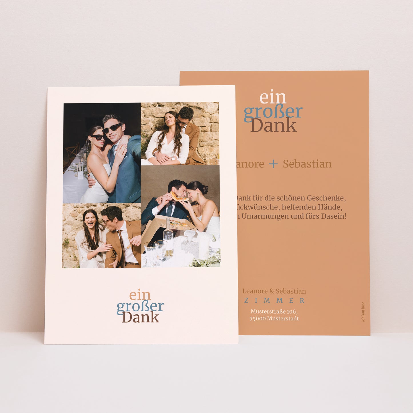 Dankeskarte Hochzeit Was für Emotionen! foto N° 1