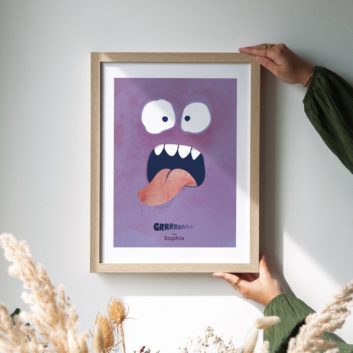 Poster Objekte Porträt Lila Monster foto N° 2