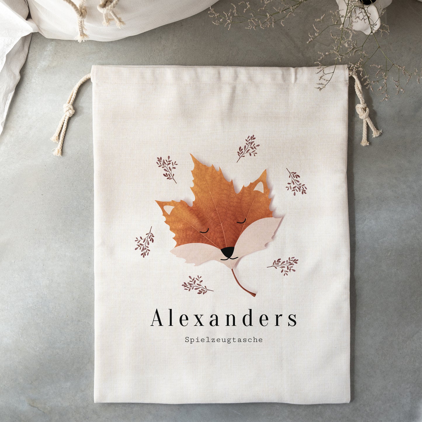 Aufbewahrungstasche Geburt Großformat Red Fox foto N° 2