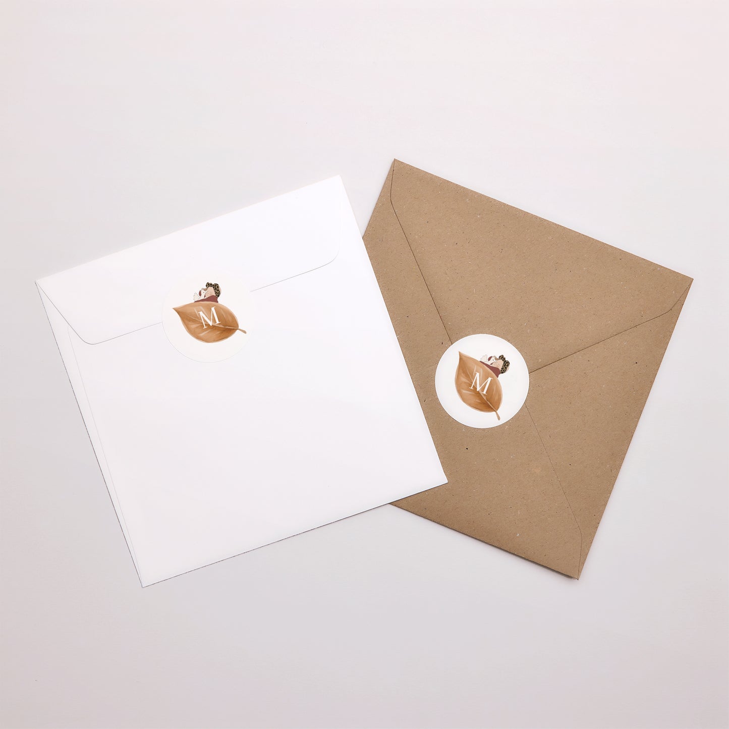 Sticker Geburt Rund Baby Herbst II foto N° 3
