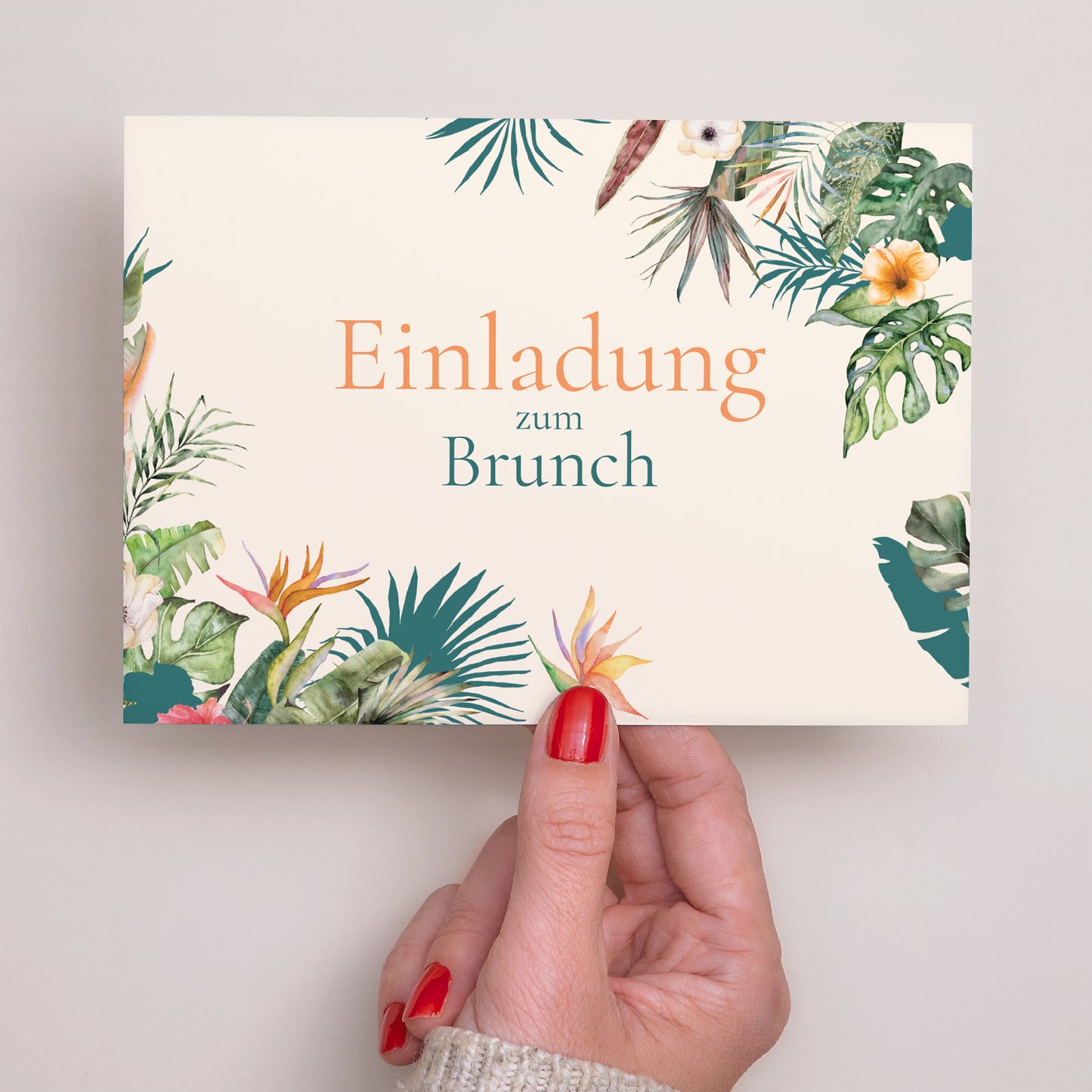 Einladungskarte Hochzeit Landschaft Tropische Hochzeit foto N° 3