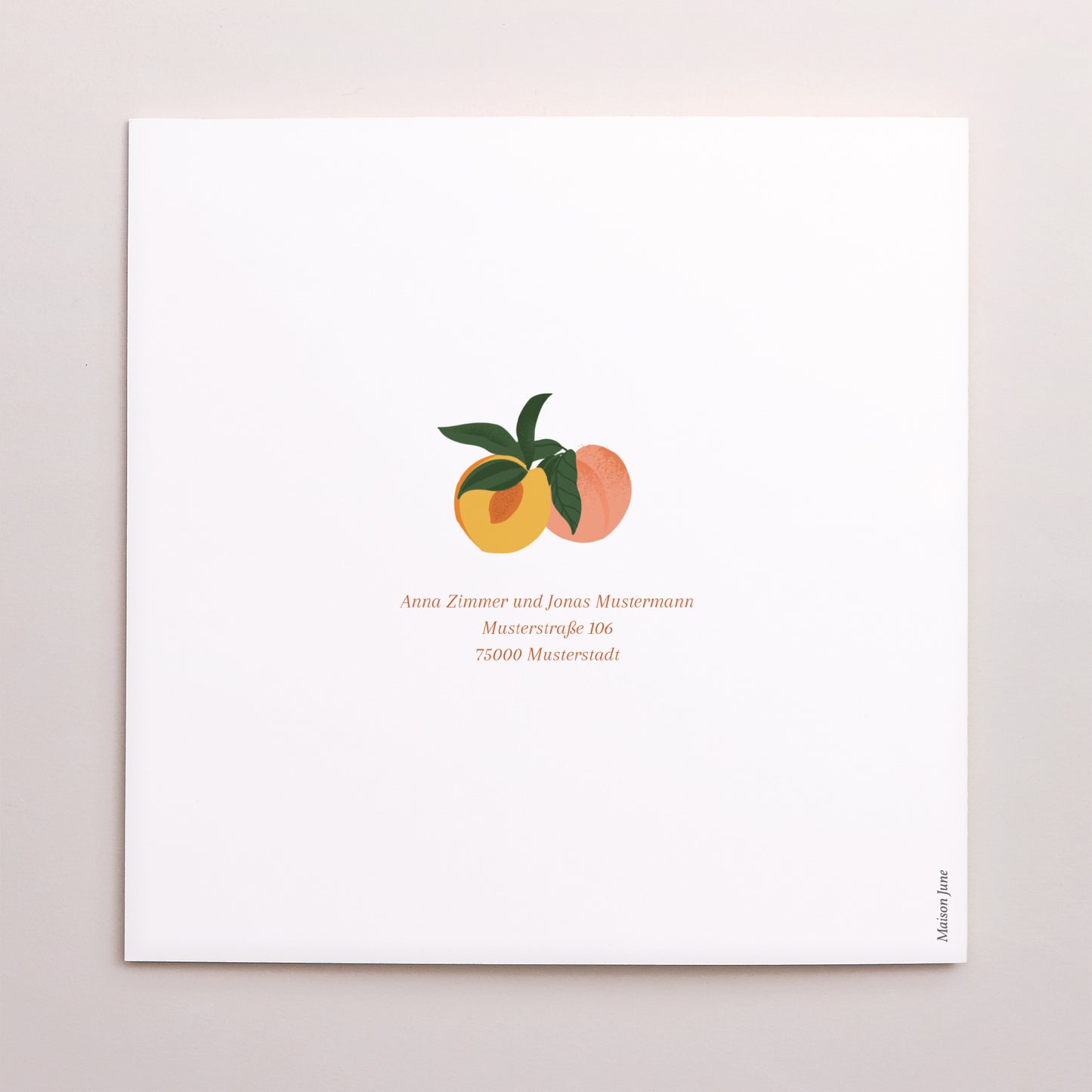 Hochzeitseinladung Doppelflügelfenster Unter den Aprikosenbäumen foto N° 3