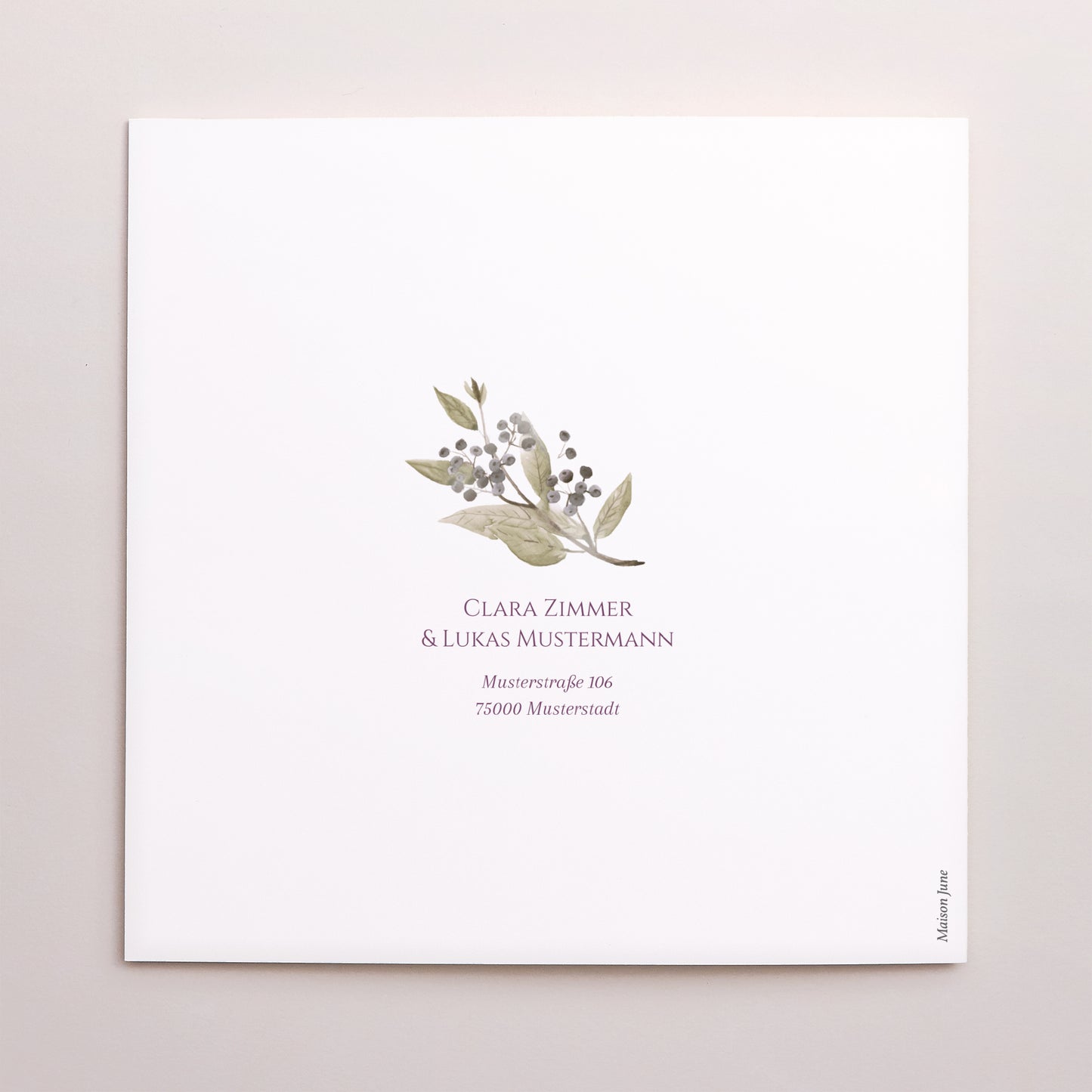 Hochzeitseinladung Doppelflügelfenster Pastellblumen foto N° 3