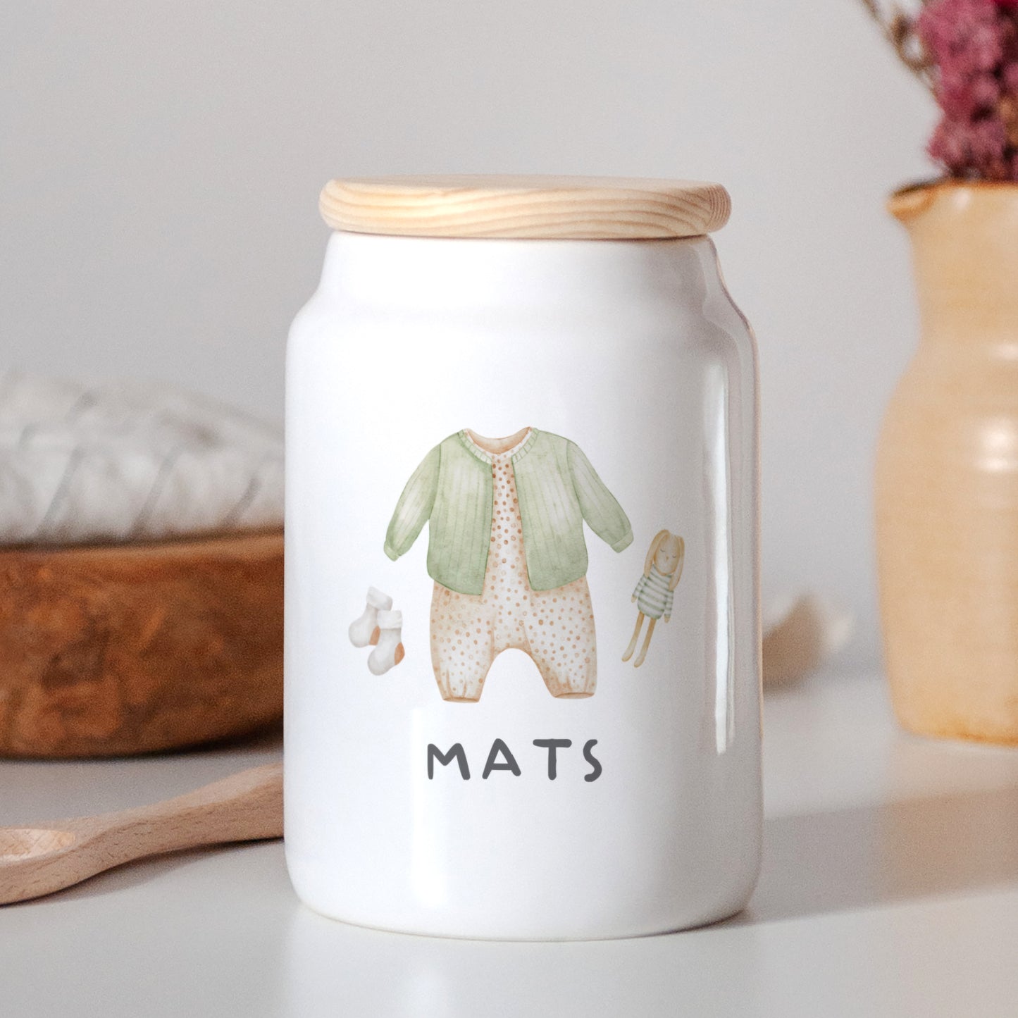 Keramiktopf Geburt 65 cl Meine neue Welt foto N° 2