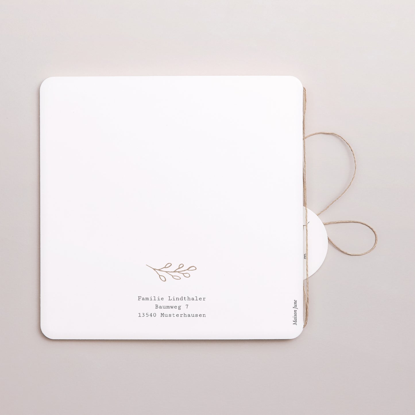 Geburtskarten Doppel-Quadrateinschlag, abgerundete Ecken, runde Etikette Der schönste Baby - Junge foto N° 3