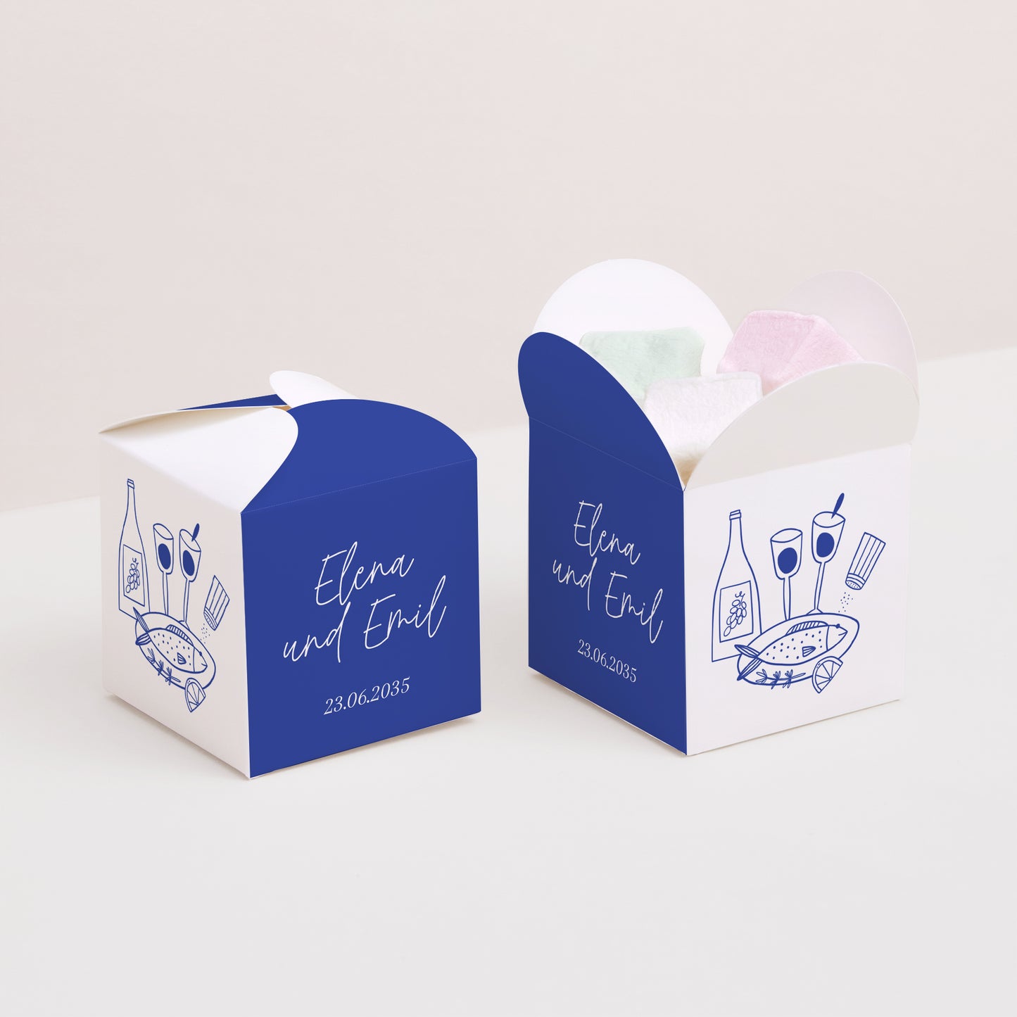Geschenkbox Hochzeit Schmetterlingsöffnung Feinschmecker-Festlichkeiten foto N° 2