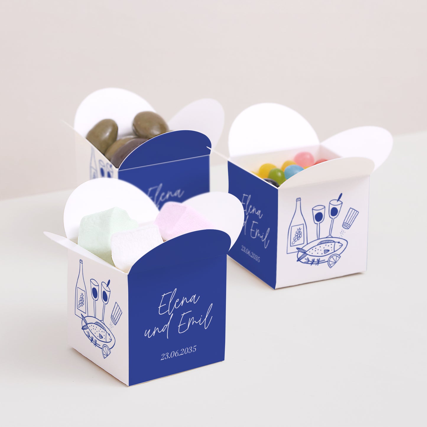 Geschenkbox Hochzeit Schmetterlingsöffnung Feinschmecker-Festlichkeiten foto N° 3