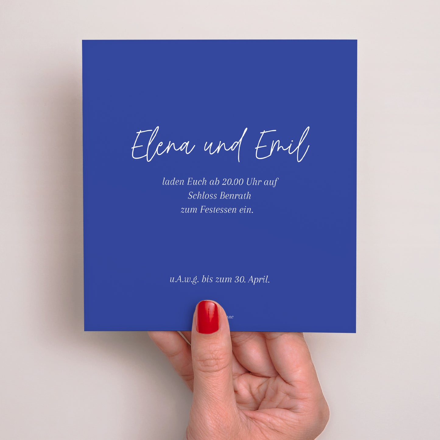 Einladungskarte Hochzeit Quadrat Feinschmecker-Festlichkeiten foto N° 3