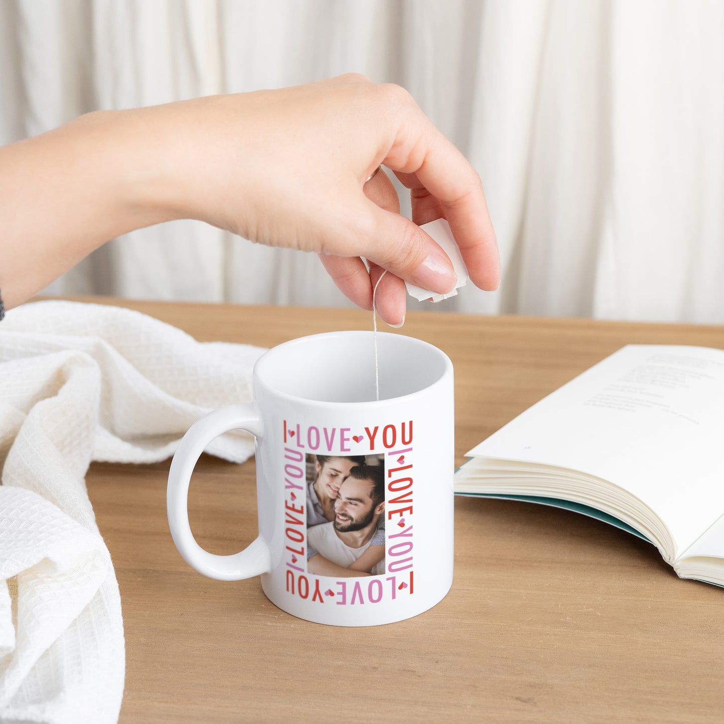 Tasse Objekte Weiß Viva el amor foto N° 3