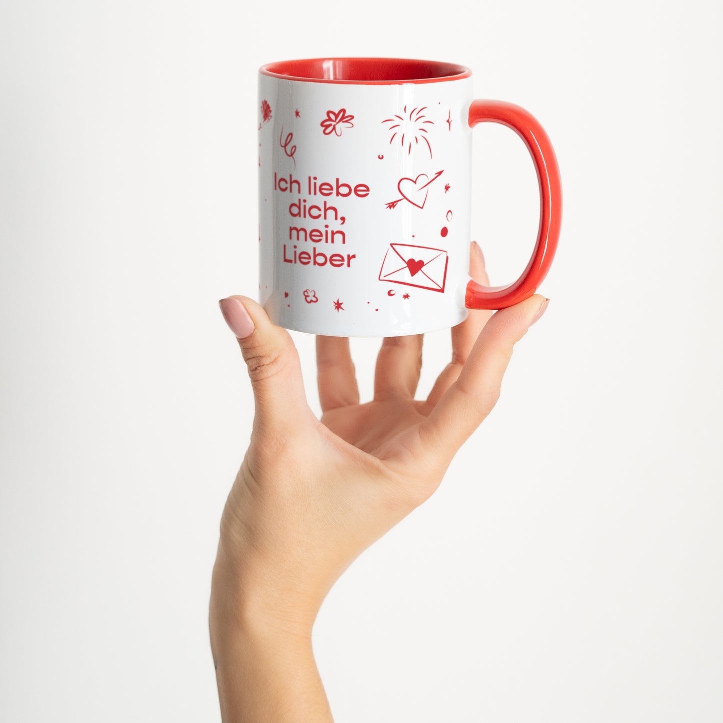 Tasse Objekte Rot Liebeszeichnungen foto N° 2