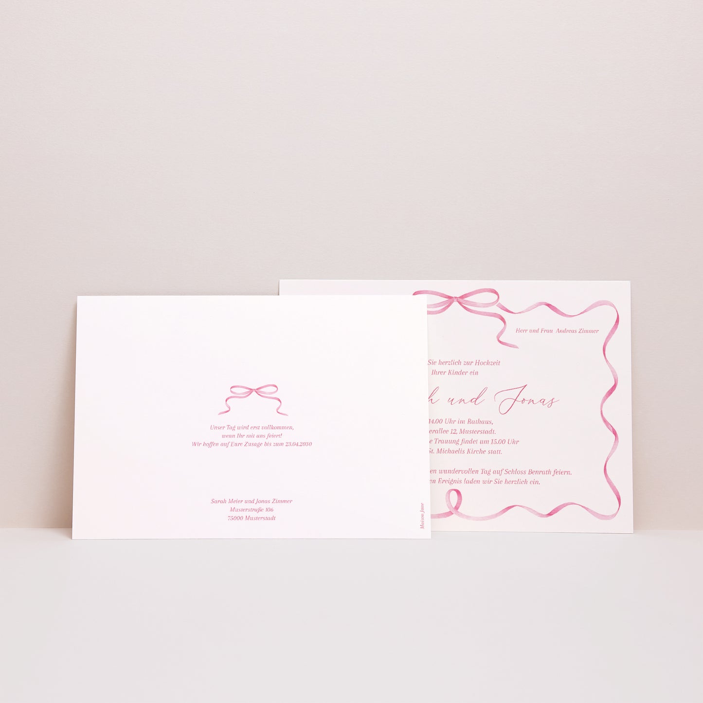 Hochzeitseinladung Landschaft Überraschungsankündigung foto N° 3