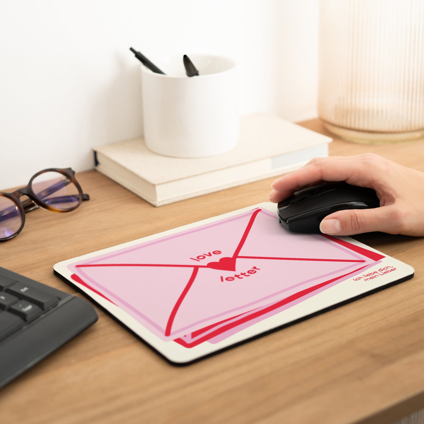 Mousepad Objekte Rechteck Liebesbrief foto N° 2