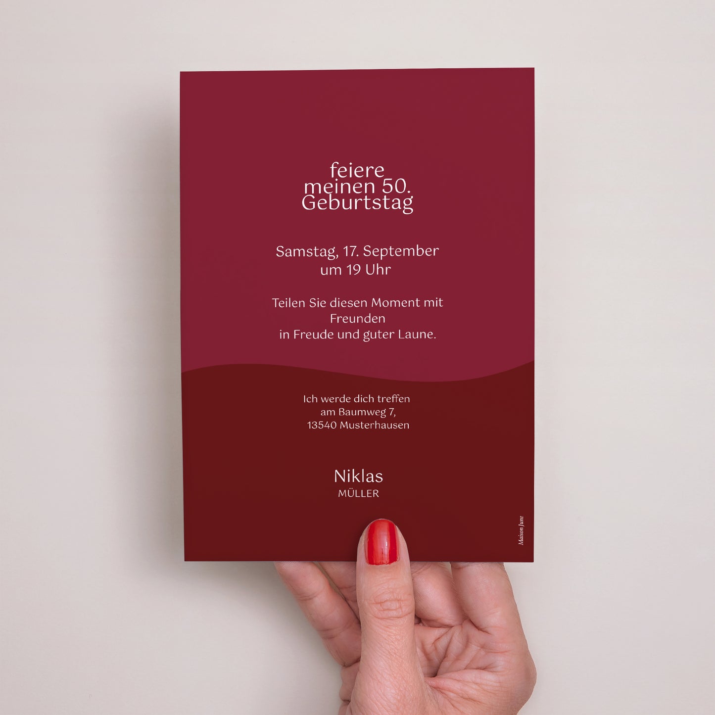 Beilegekarte Geburtstag Erwachsener Stoßen wir zusammen an. foto N° 3