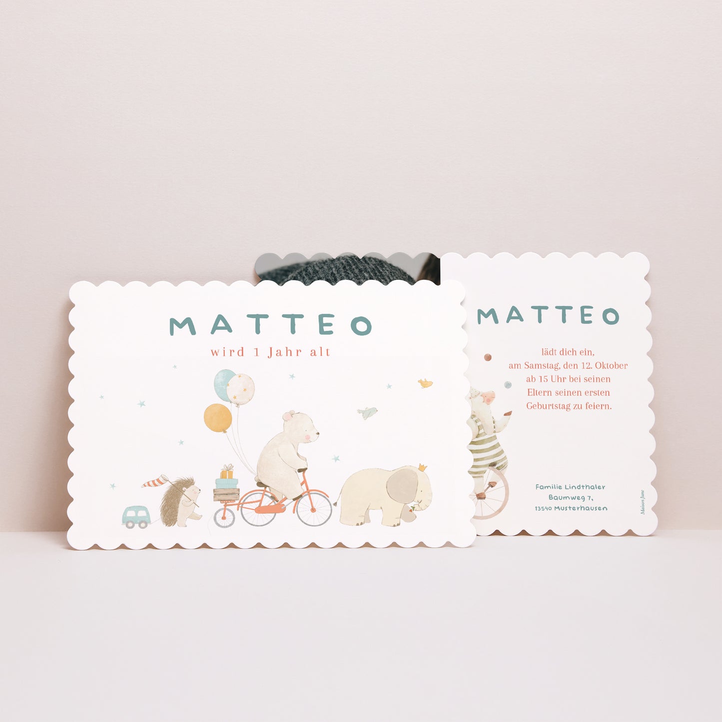 Einladungskarte Kindergeburtstag Landschaft, Keksseiten Meine Geburtstagsfeier! foto N° 3