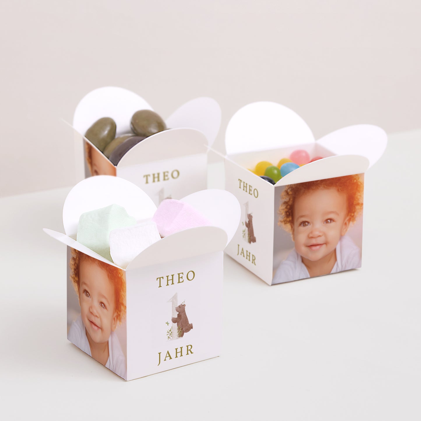 Mitgebsel-Box Kindergeburtstag Schmetterlingsöffnung 1 Jahr genau foto N° 3