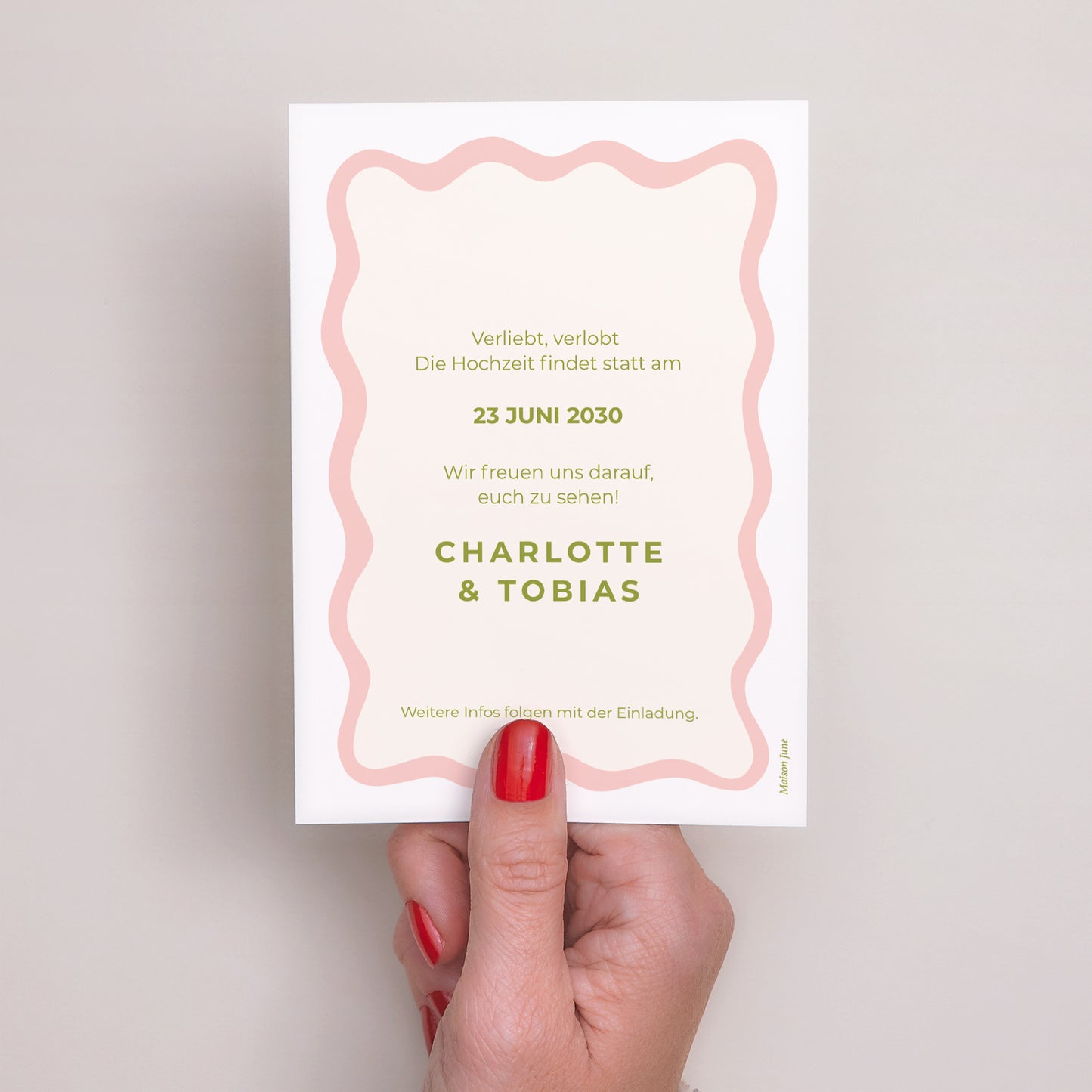 Datum merken Hochzeit Portrait Lisette foto N° 3