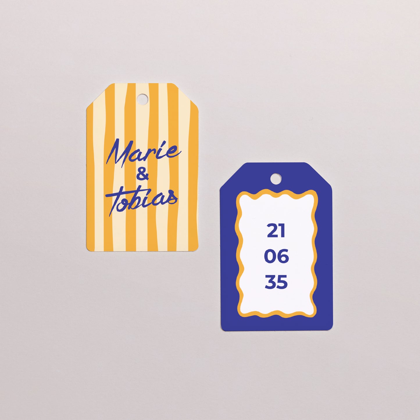 Geschenkbox Hochzeit Ball mit Wimpel-Etikett Wie ein Sommergefühl foto N° 4