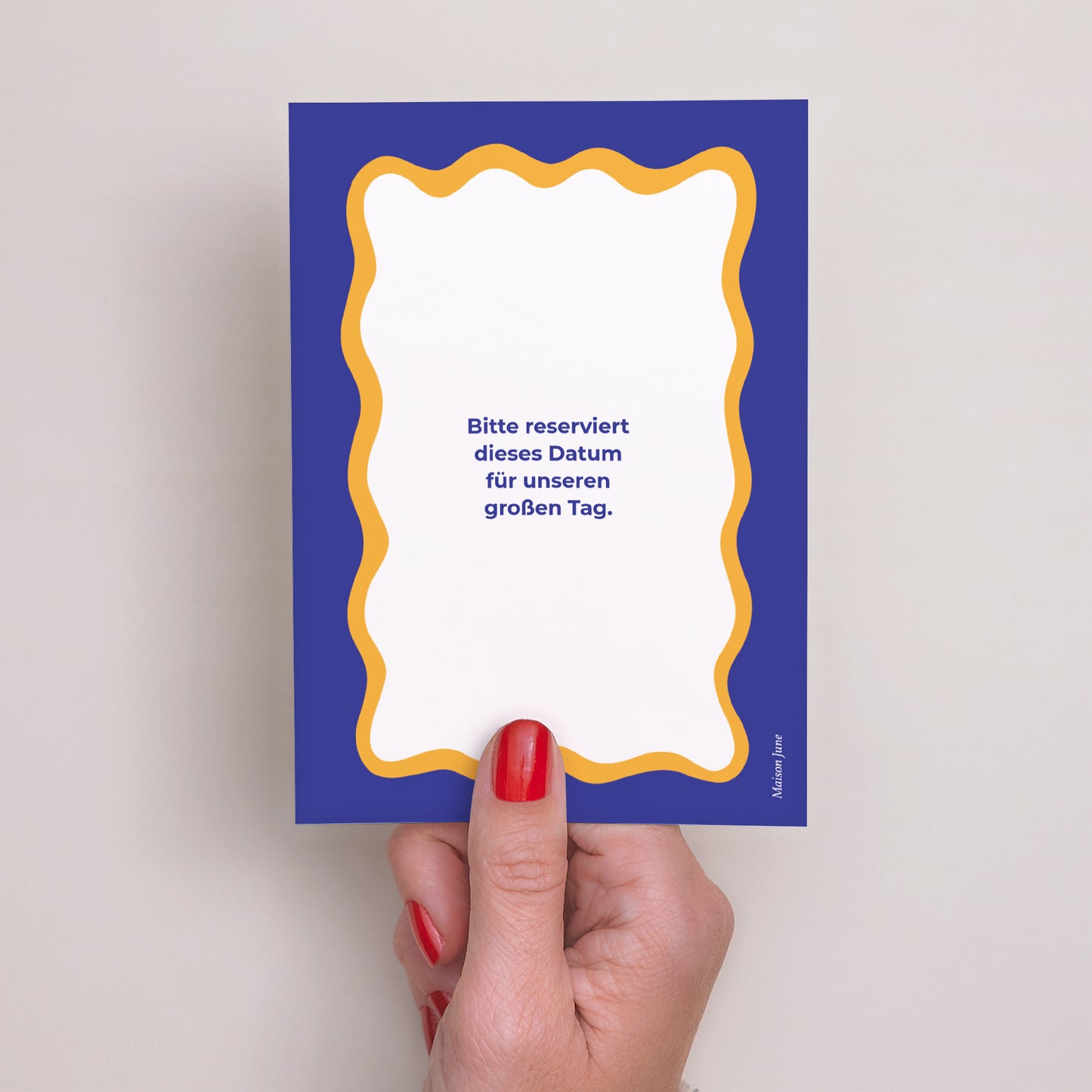 Save the date Karte Hochzeit Porträt Wie ein Sommergefühl foto N° 3