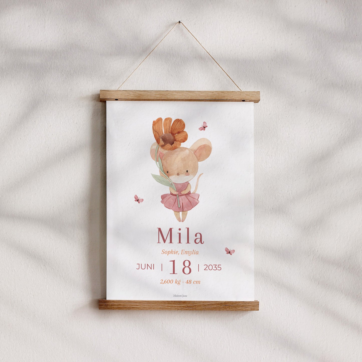 Poster Geburt Porträt Lilli die Maus foto N° 4