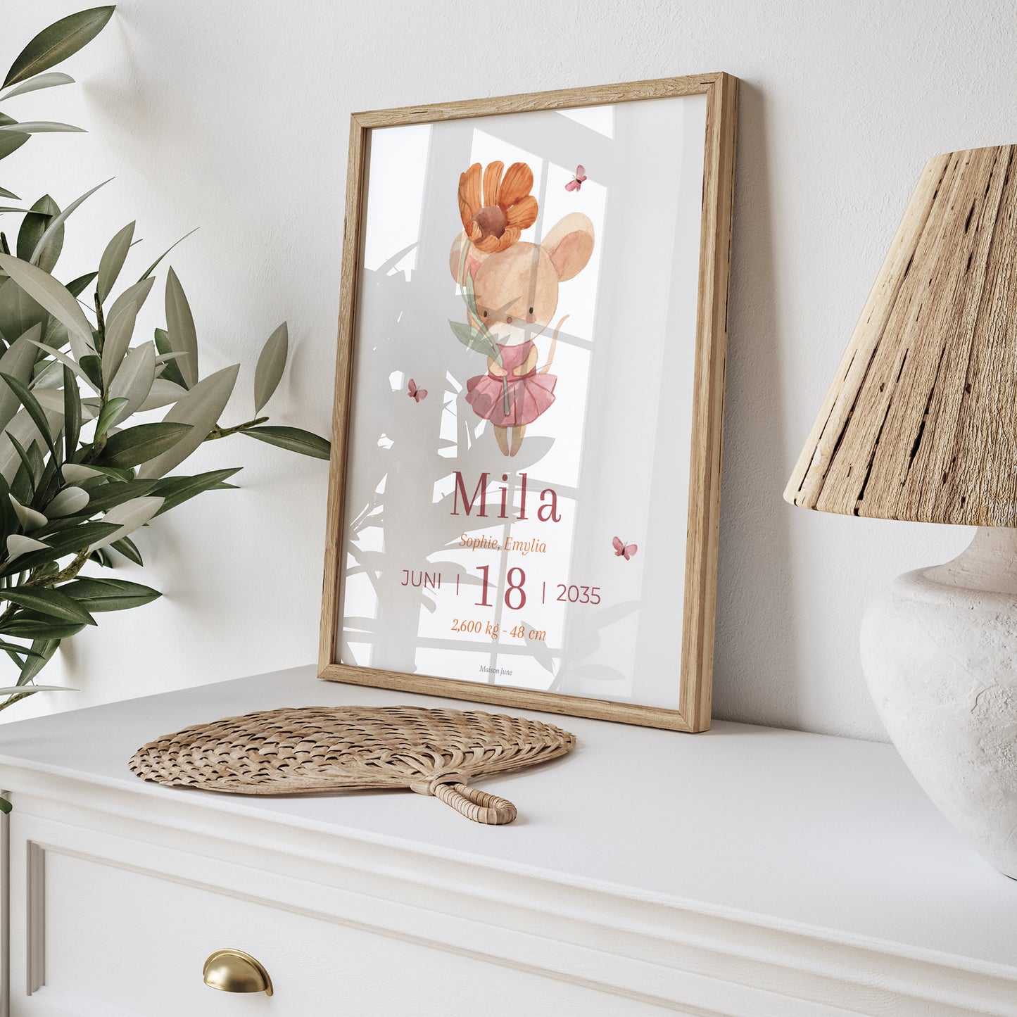 Poster Geburt Porträt Lilli die Maus foto N° 5