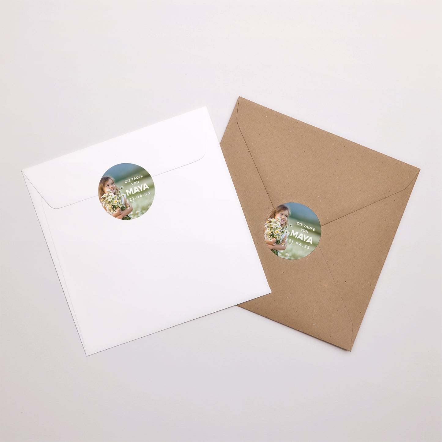 Sticker Taufe Rund Vinyl der Hoffnung foto N° 3