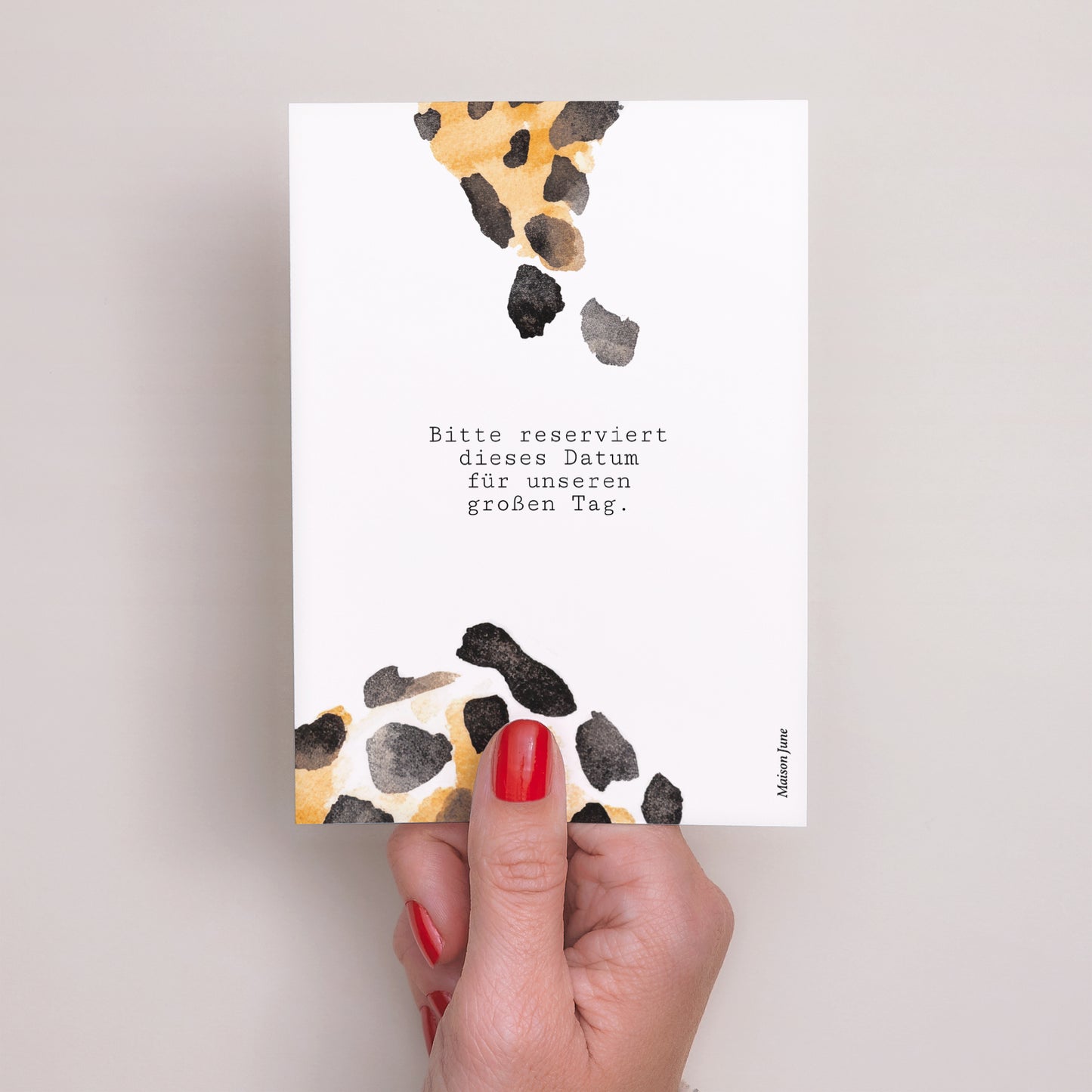 Save the date Karte Hochzeit Porträt Savannah Geist foto N° 3