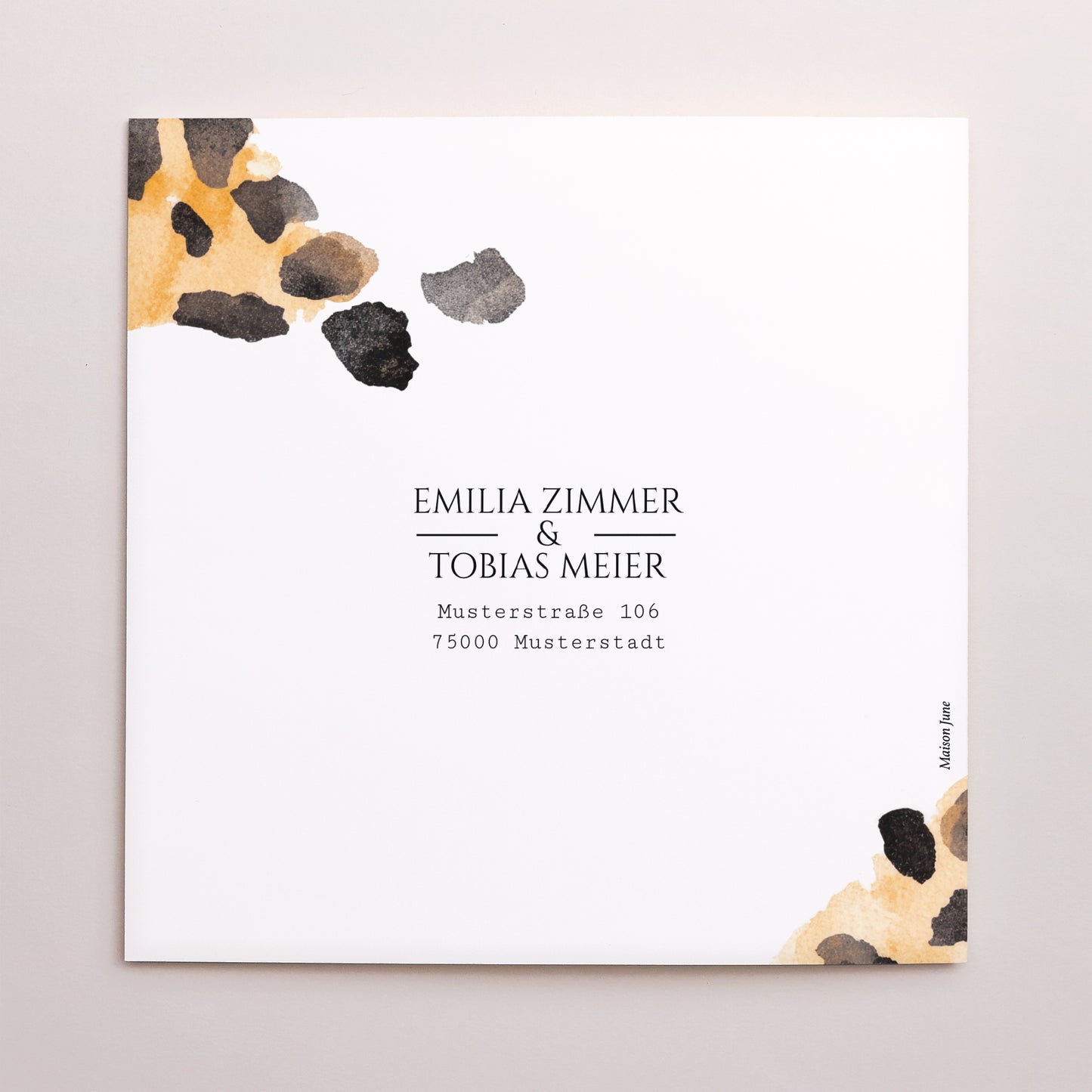 Hochzeitseinladung Doppelflügelfenster Savannah Geist foto N° 3