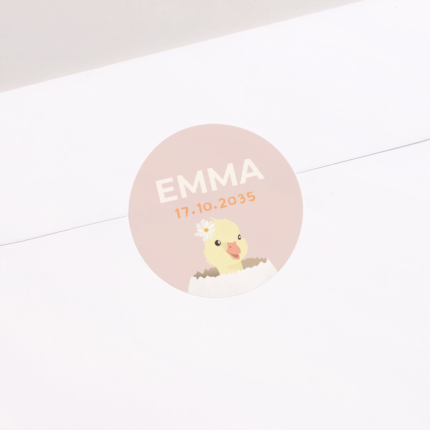 Sticker Geburt Rund Schlupf foto N° 1