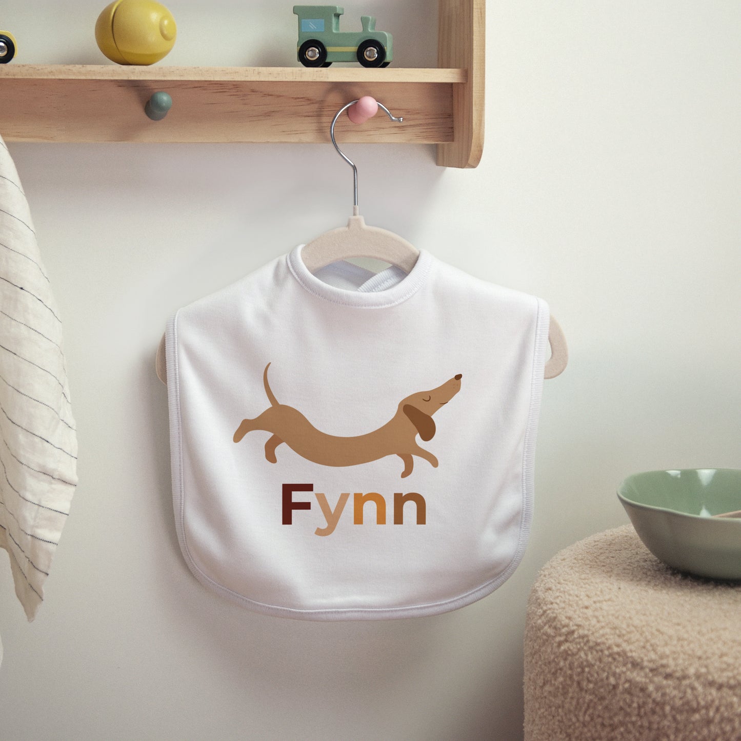 Kinderlätzchen Geburt Stoff Hot Dog foto N° 2