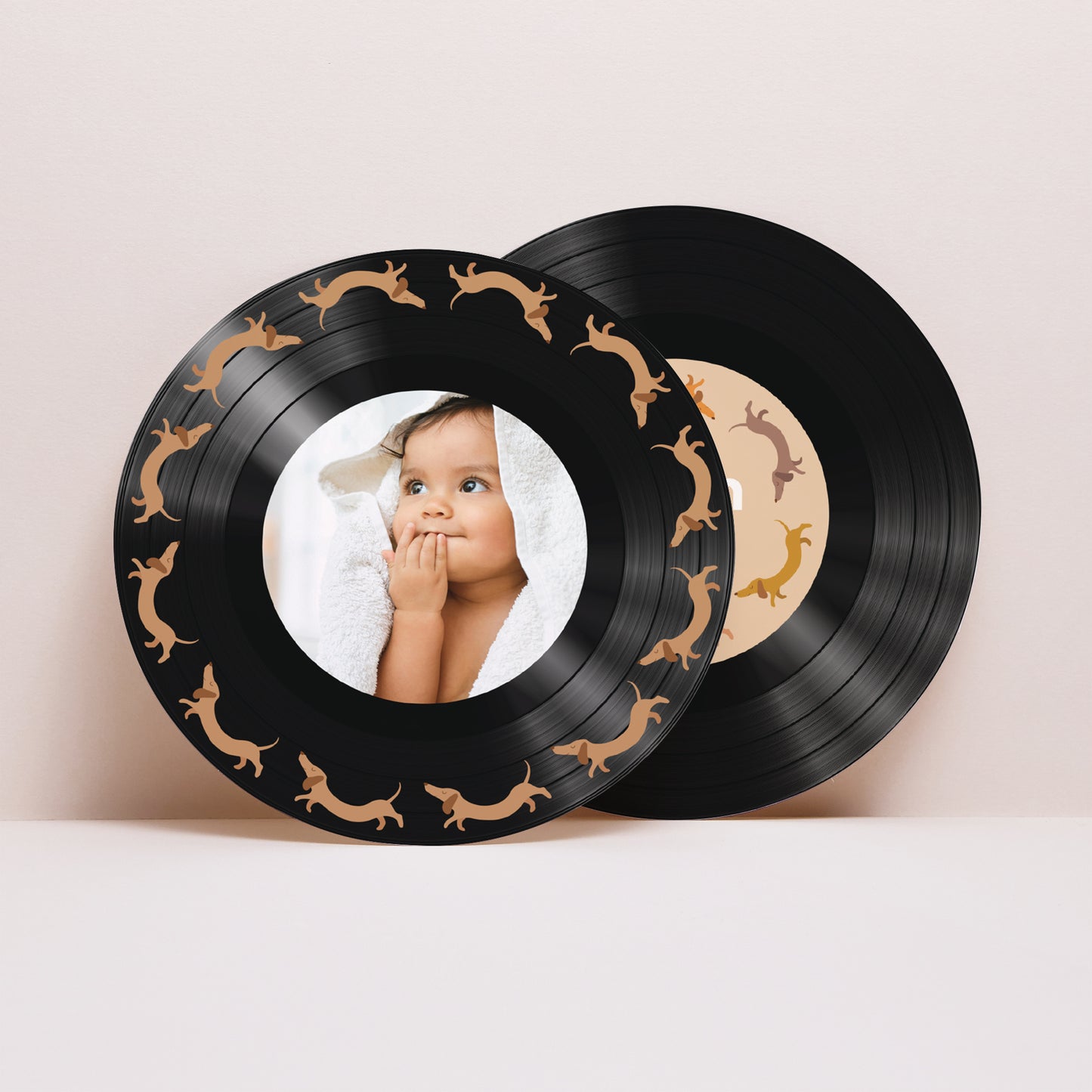 Geburtskarte Schallplattenhülle Hot Dog foto N° 4