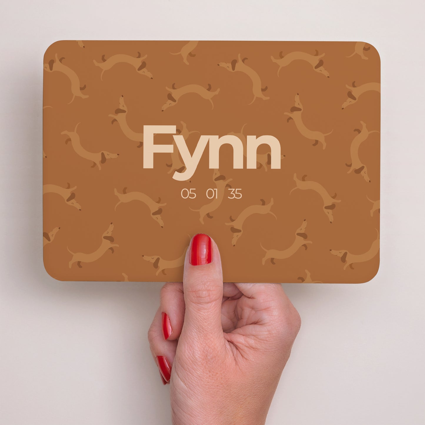 Geburtskarte Landschaft, abgerundete Ränder Hot Dog foto N° 3