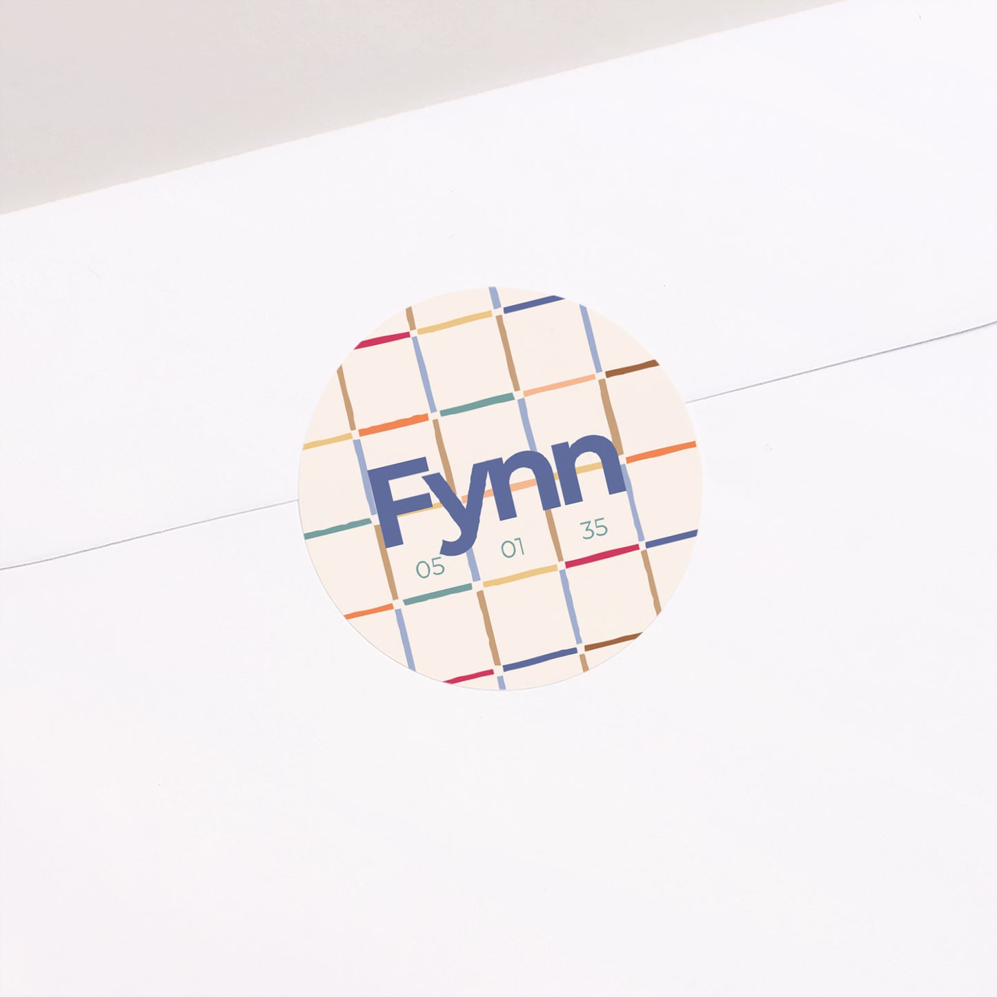 Sticker Geburt Rund Quadrat foto N° 1