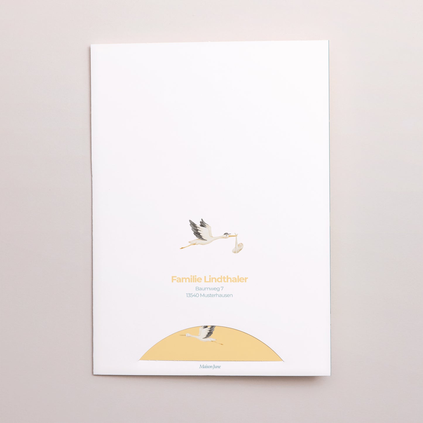 Geburtskarte Hülle für 2 Karten Sonderlieferung foto N° 5