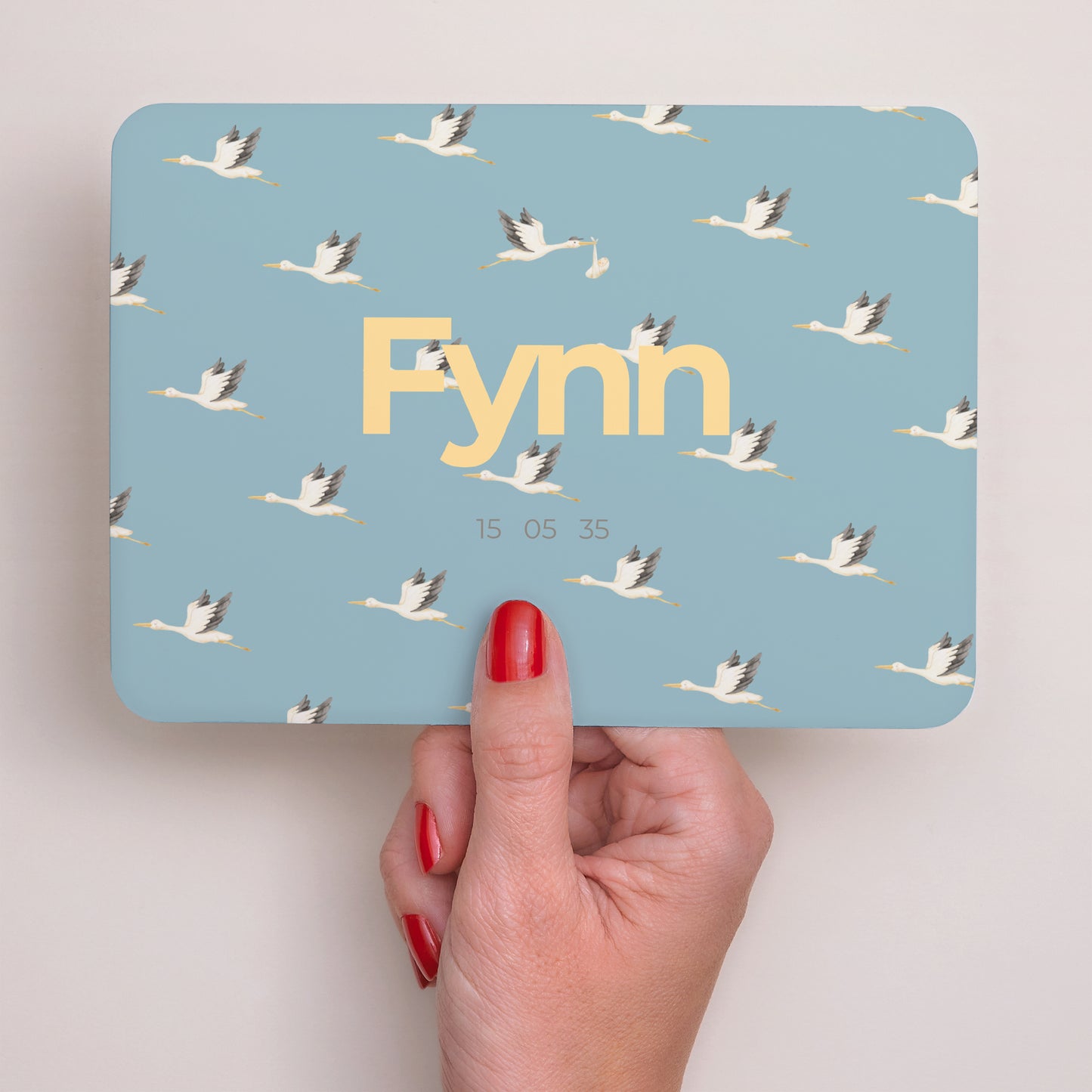 Geburtskarte Landschaft, abgerundete Ränder Sonderlieferung foto N° 3