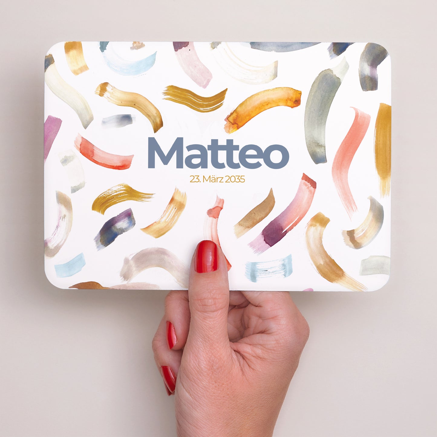 Geburtskarte Landschaft, abgerundete Ränder Bürste foto N° 3