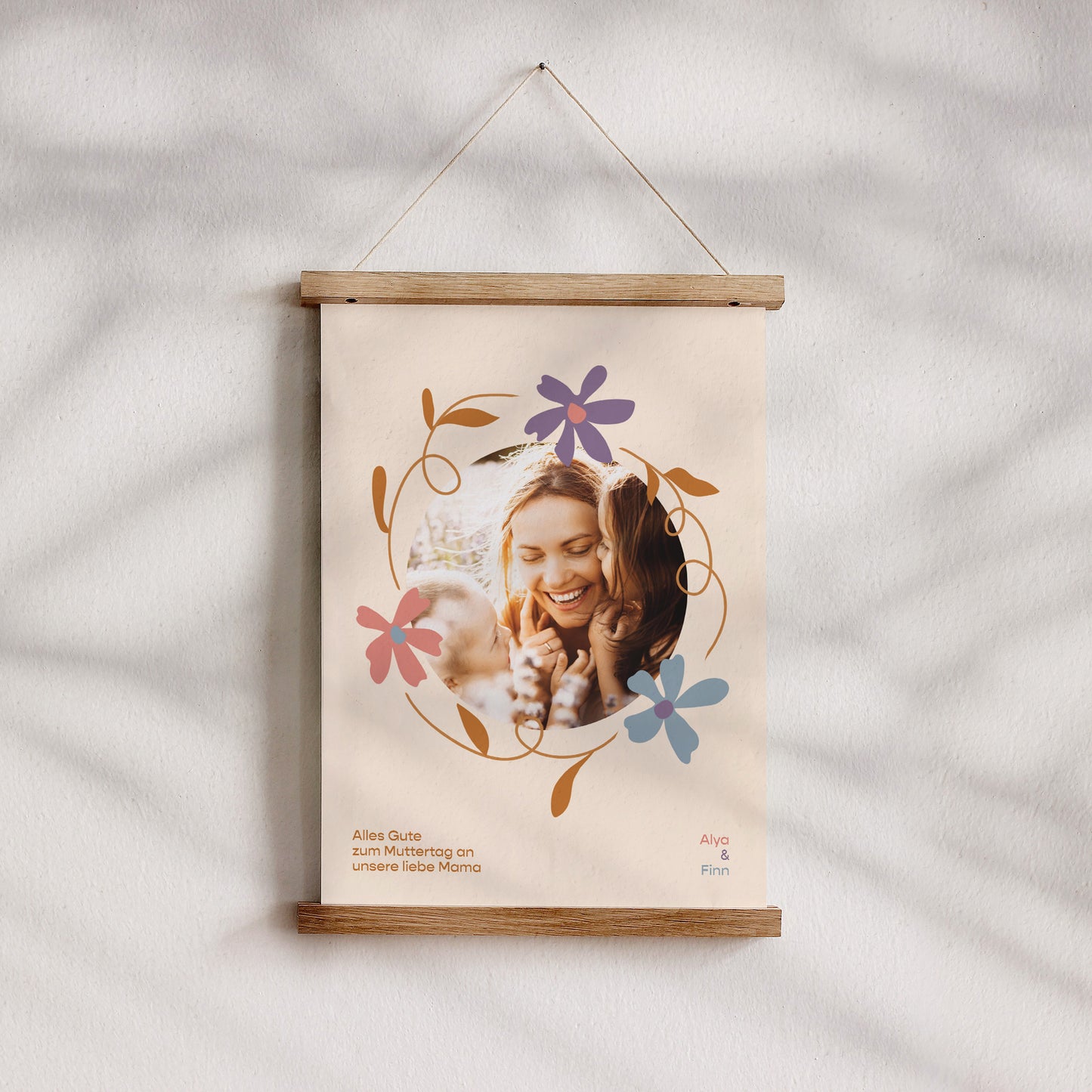 Poster Objekte Porträt Blumenkranz foto N° 4