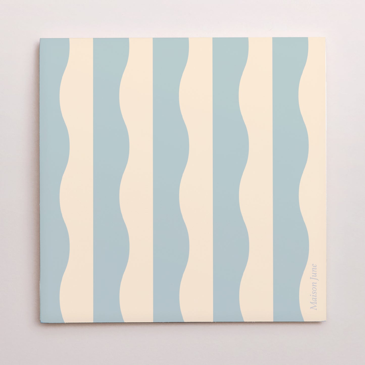 Dankeskarte Geburt Doppelflügelfensterhalbmond Blaue Wellen foto N° 3