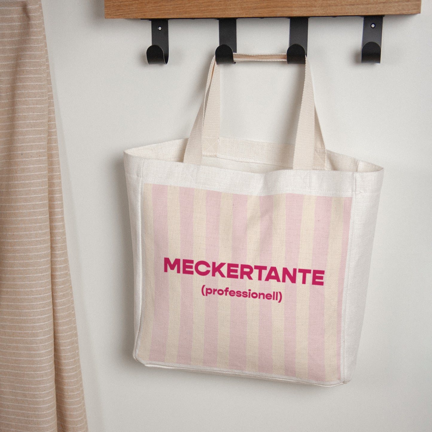 Tote bag Objekte Tragehenkel Meckertante foto N° 1