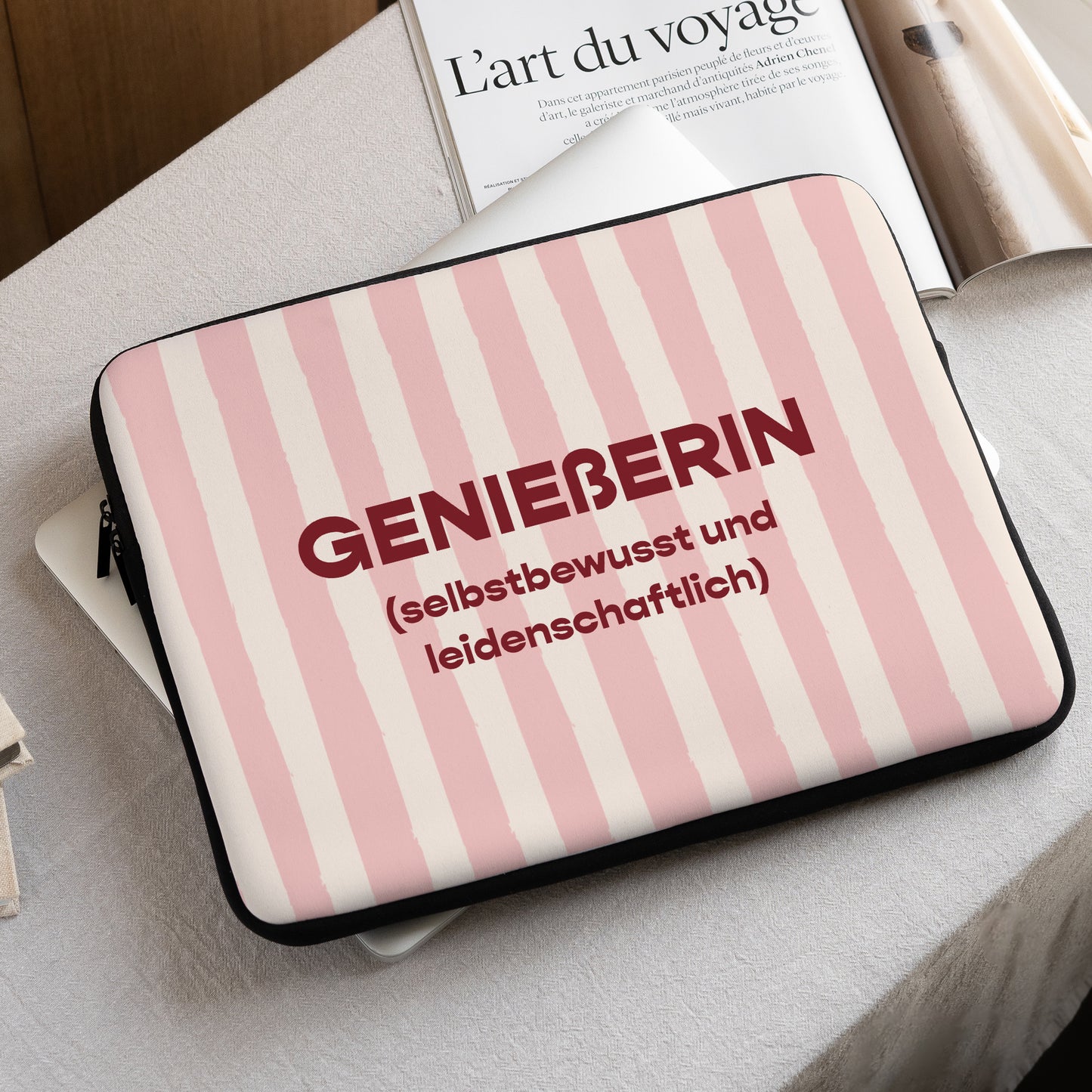 Laptophülle Objekte 15 Zoll Genießerin foto N° 1
