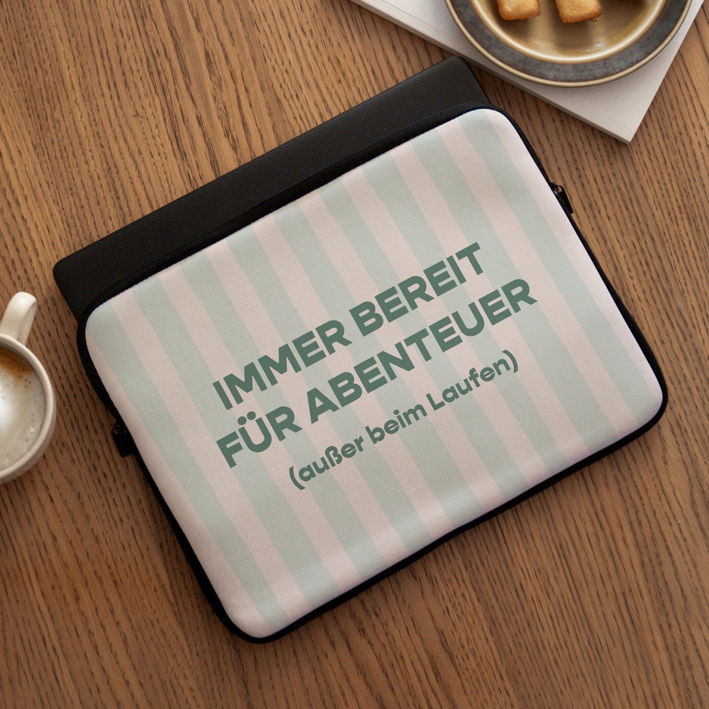 Laptophülle Objekte 15 Zoll Immer bereit für Abenteuer foto N° 3