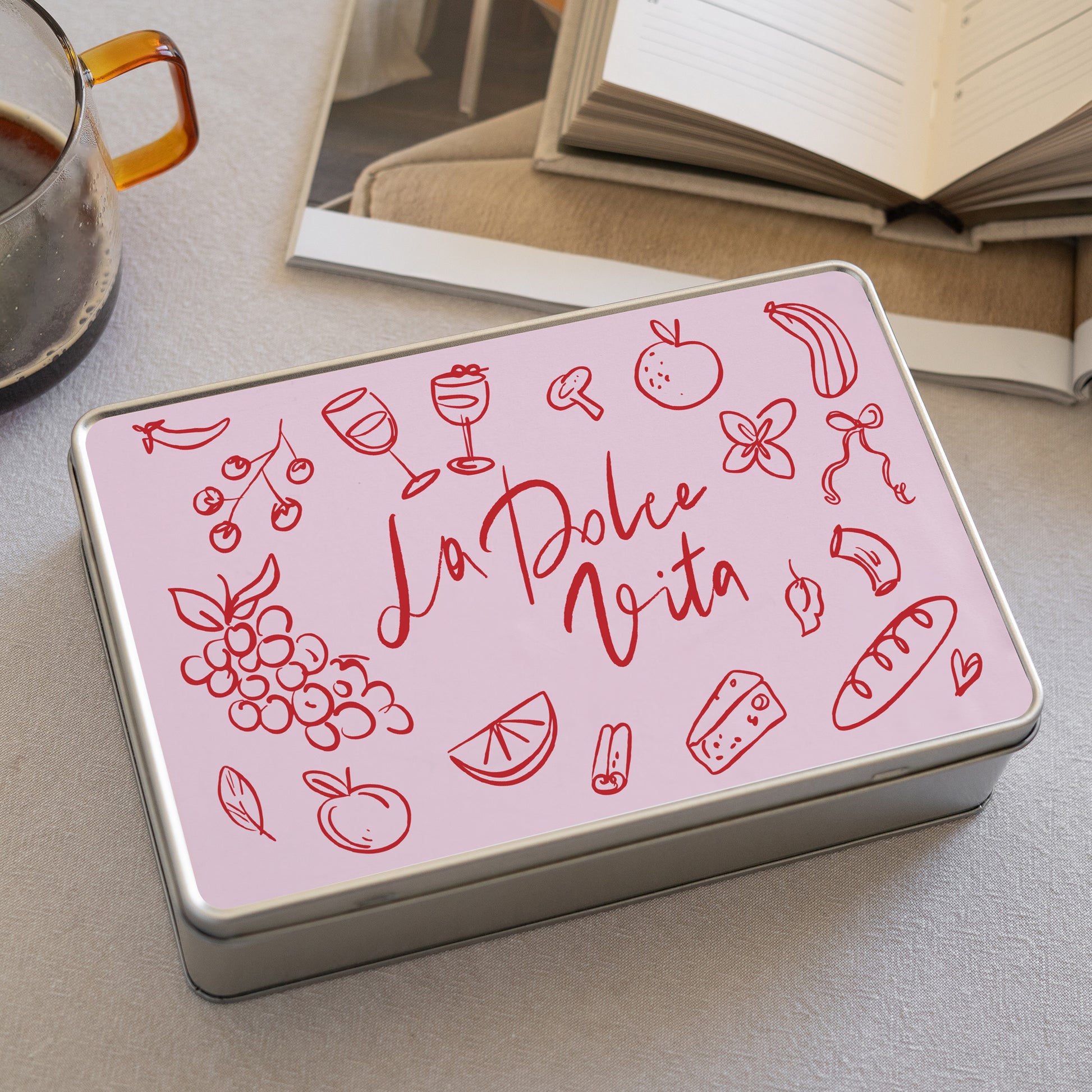 Metalldose Objekte Rechteck Die süße Lebensart III foto N° 2