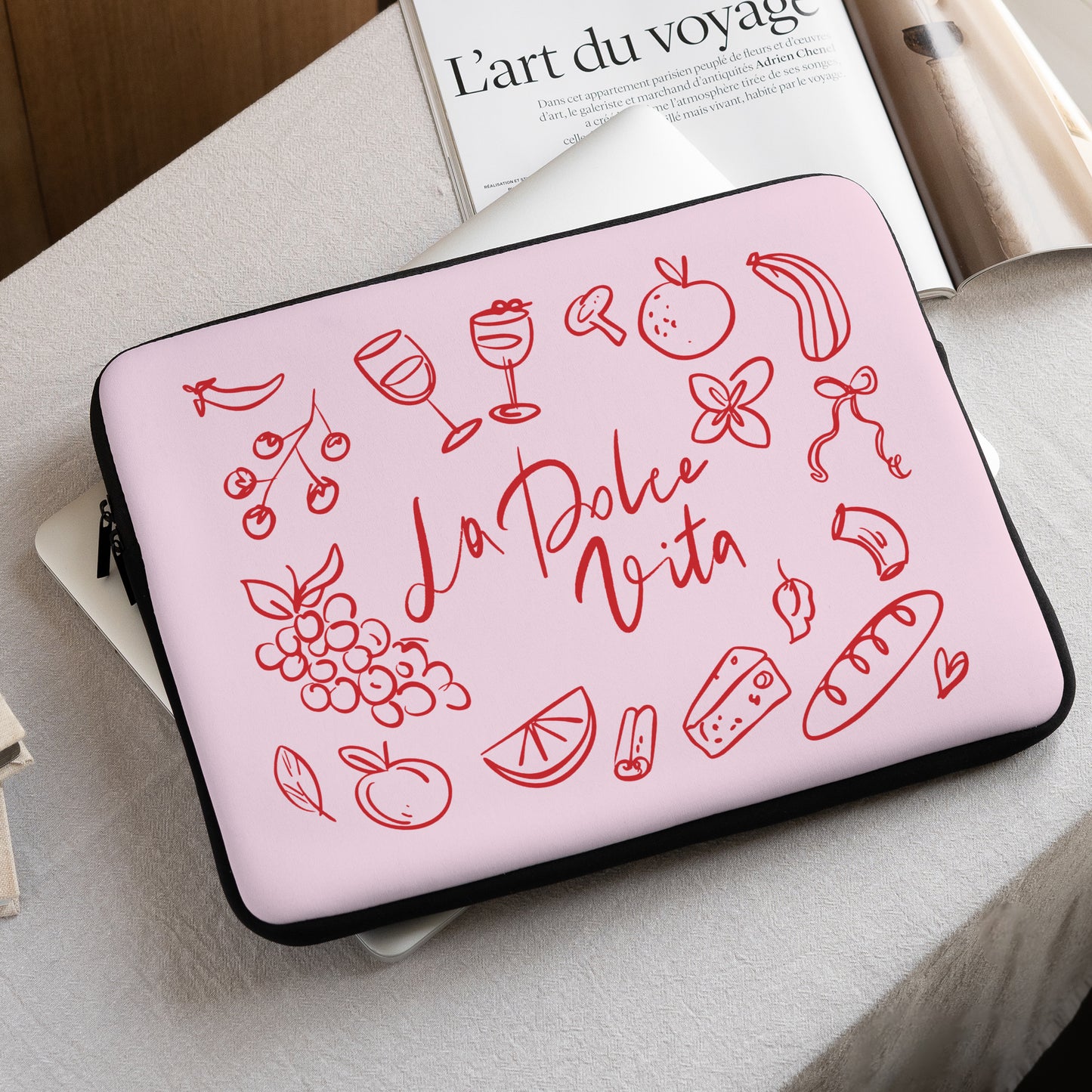 Laptophülle Objekte 15 Zoll Die süße Lebensart III foto N° 1