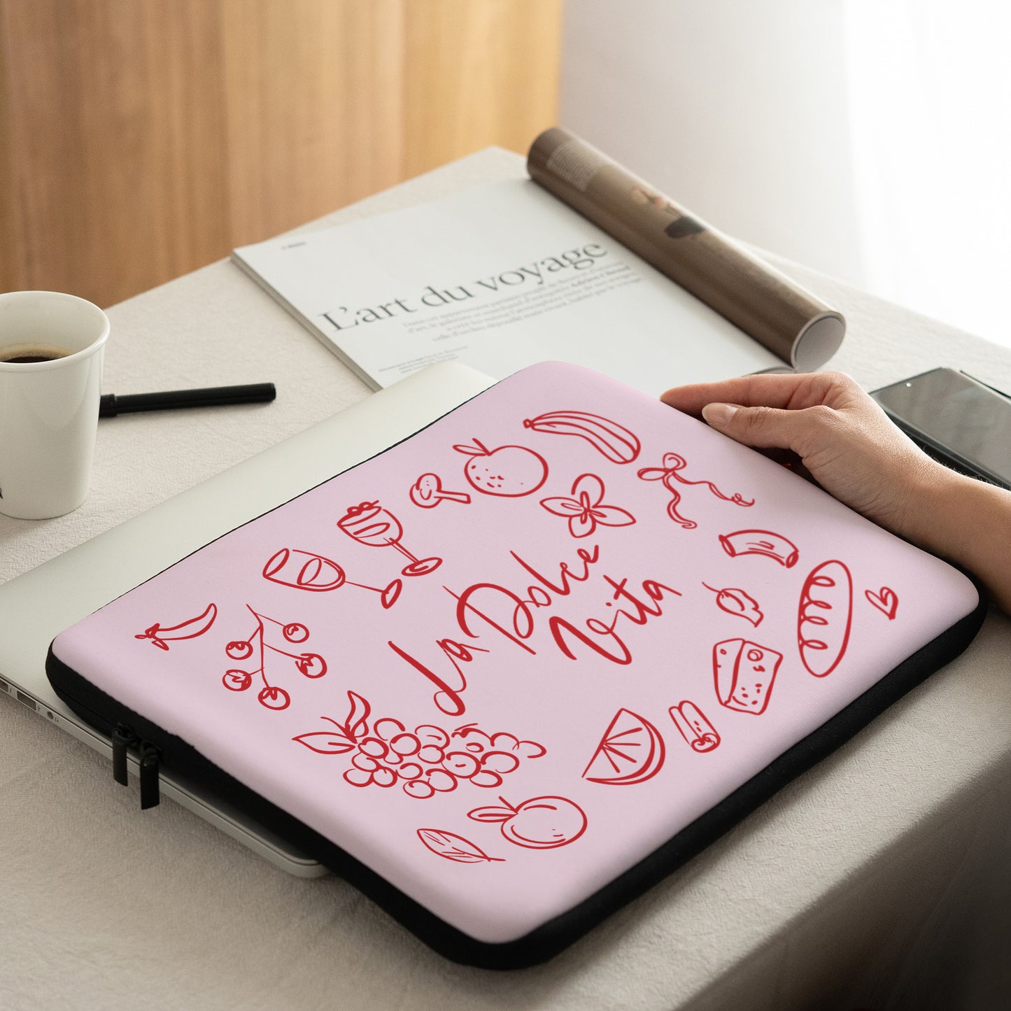 Laptophülle Objekte 15 Zoll Die süße Lebensart III foto N° 2