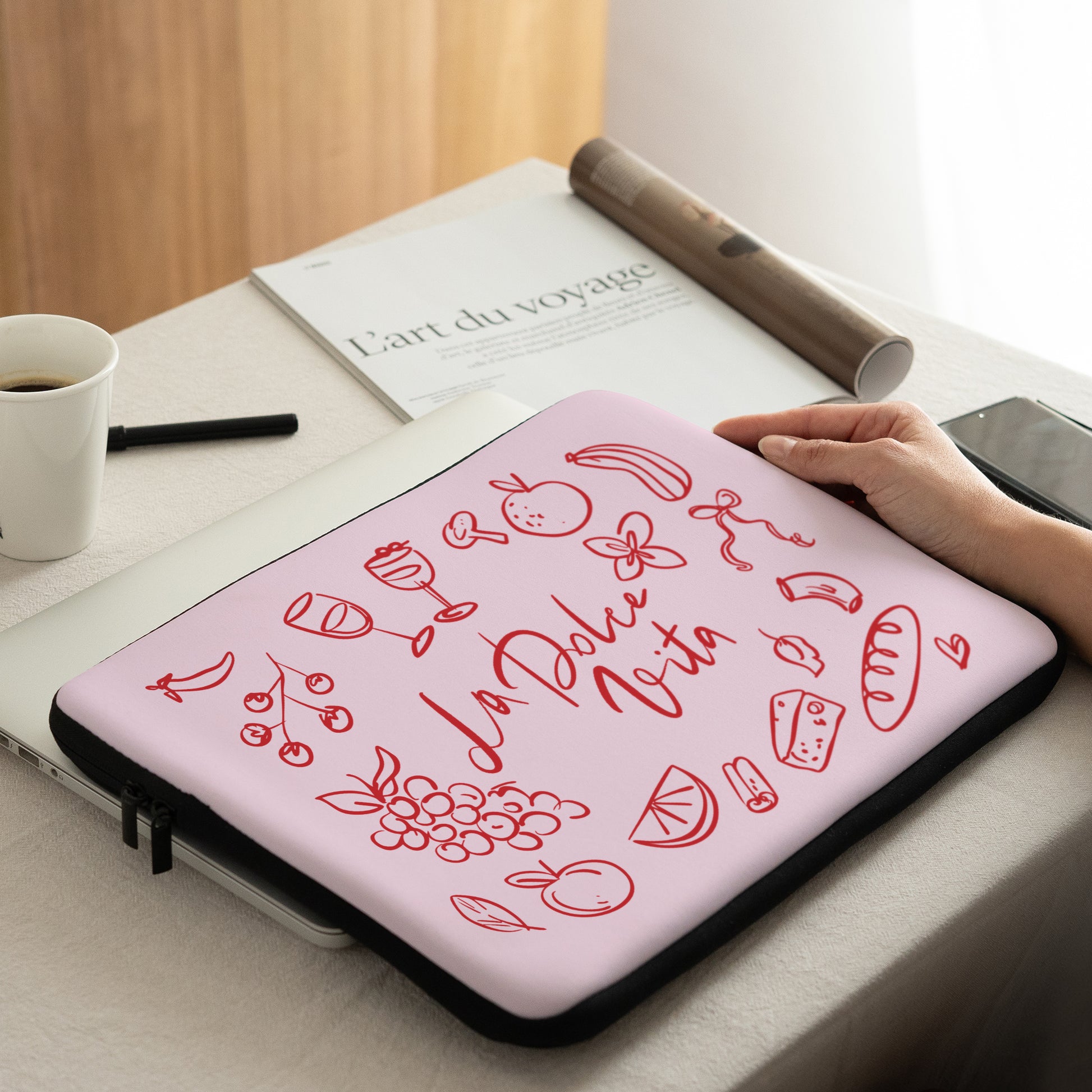 Laptophülle Objekte 15 Zoll Die süße Lebensart III foto N° 2