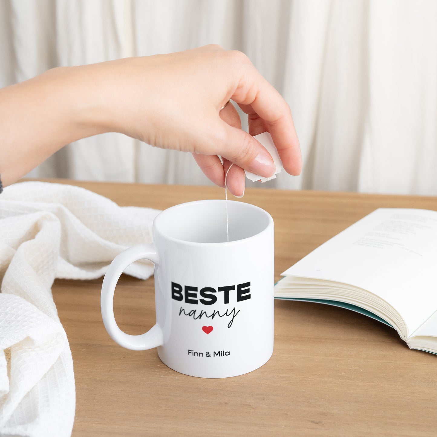 Tasse Objekte Weiß Beste Nanny foto N° 3