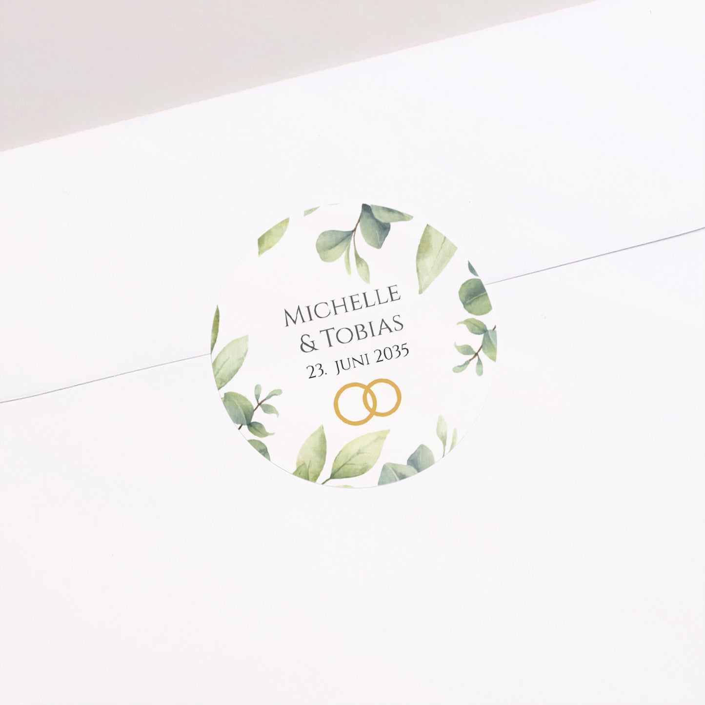 Sticker Hochzeit Rund foto N° 1