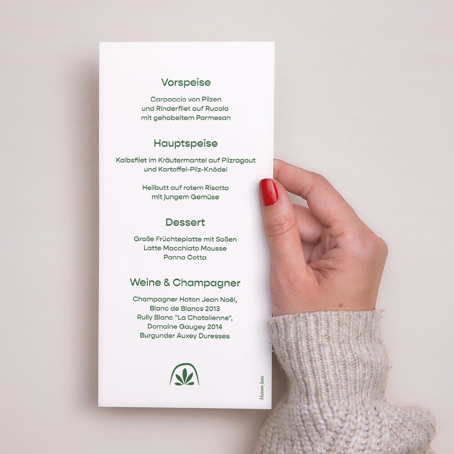 Menükarte Hochzeit Panoramatisches Porträt Botanische Hochzeiten foto N° 3