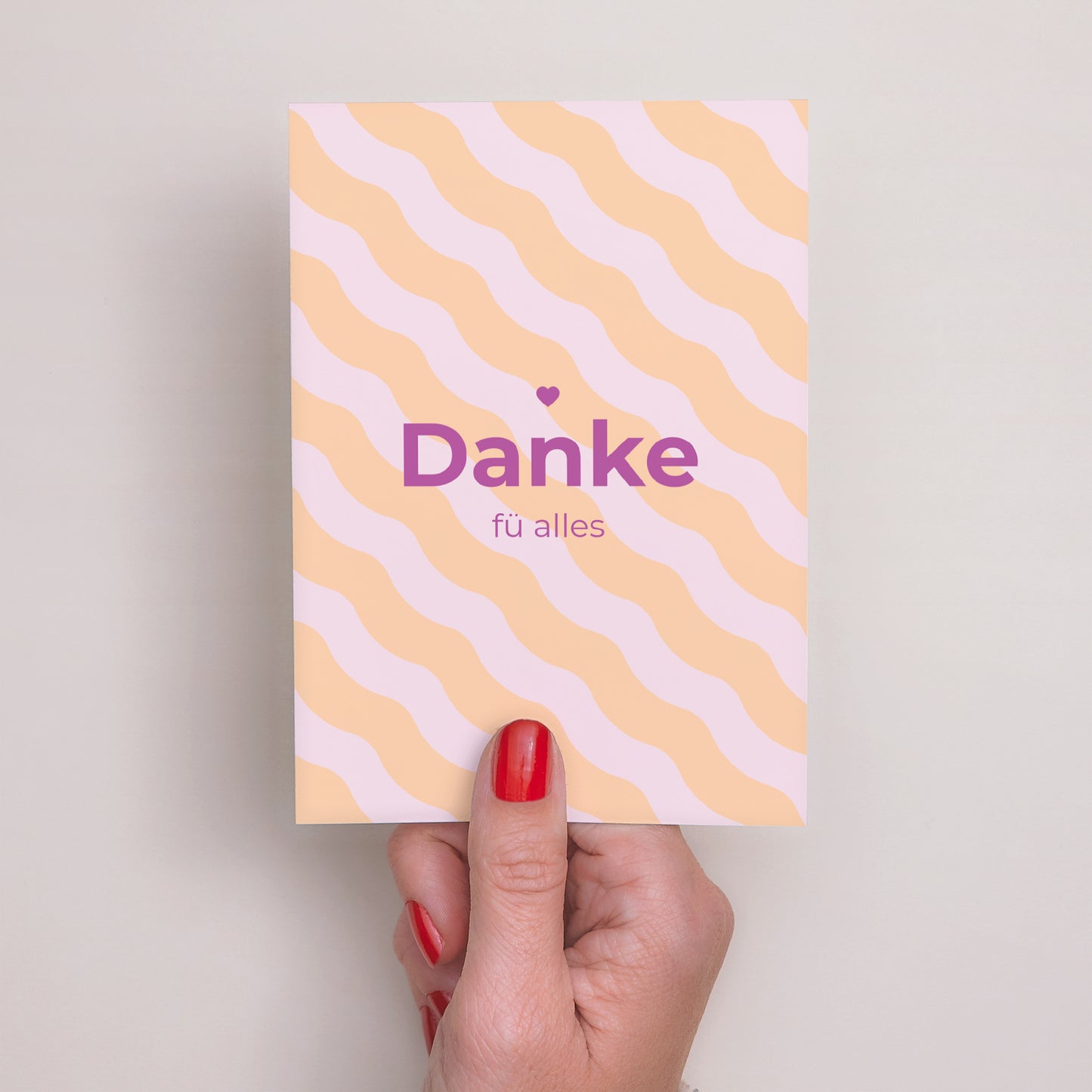 Dankeskarte Geburt Porträt Bunte Wellen Mädchen foto N° 2