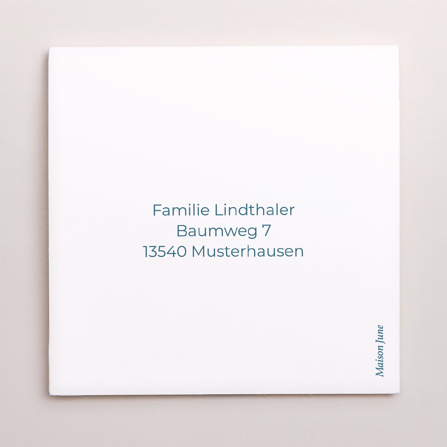 Dankeskarte Geburt Doppelflügelfensterhalbmond Bunte Streifen blau II foto N° 3